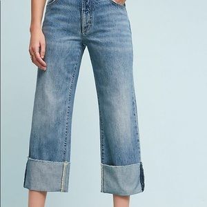 Anthropologie Pilcro Folio High Rise cropped jeans